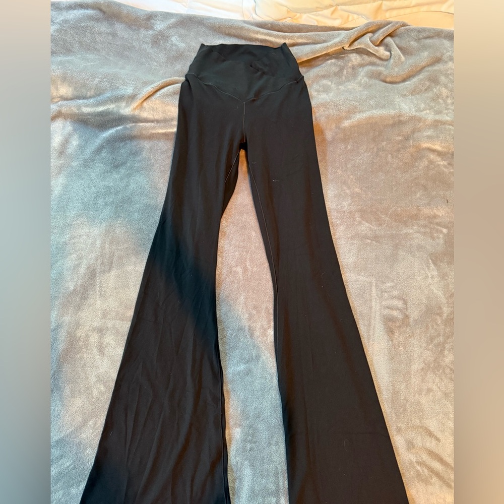 Aerie Black Flared crossover Leggings